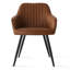Fauteuil de salle à manger en simili cuir H 19 po Covello-1204203461
