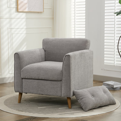 Carlaya Upholstered Accent Chair With Pillow