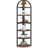 71.65 Inch Tall 6 Tier Rustic Corner Shelf, Perfect For Small Spaces And Plant Display In Living Rooms And Offices