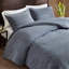 Ensemble de housse de couette en sergé 3 pièces double / grand délavé avec douceur délavée et confort toutes saisons-122563632-122563631
