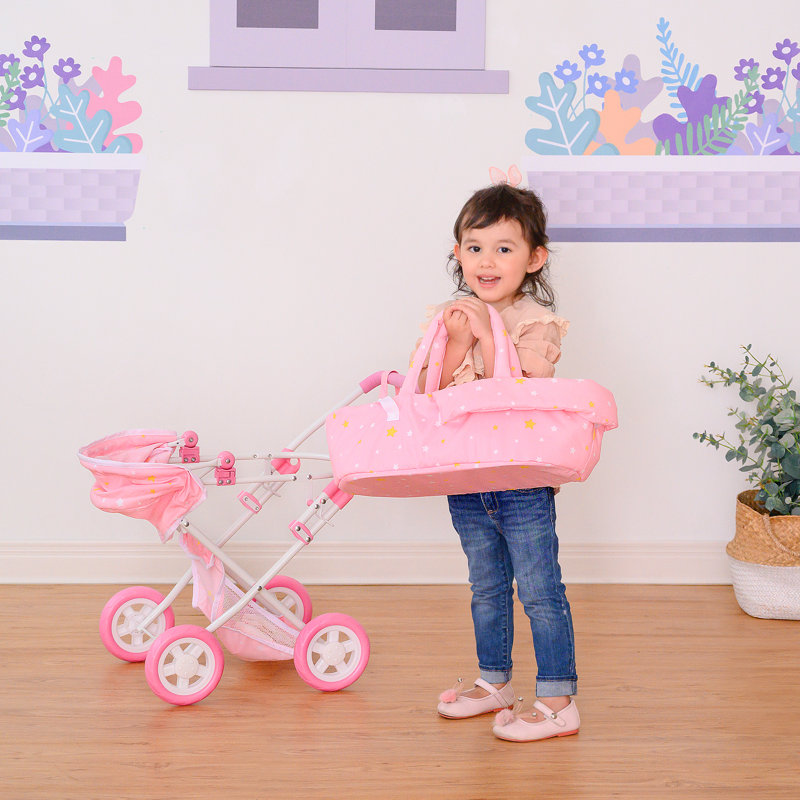  Twinkle Stars Deluxe Baby Doll Stroller Pram