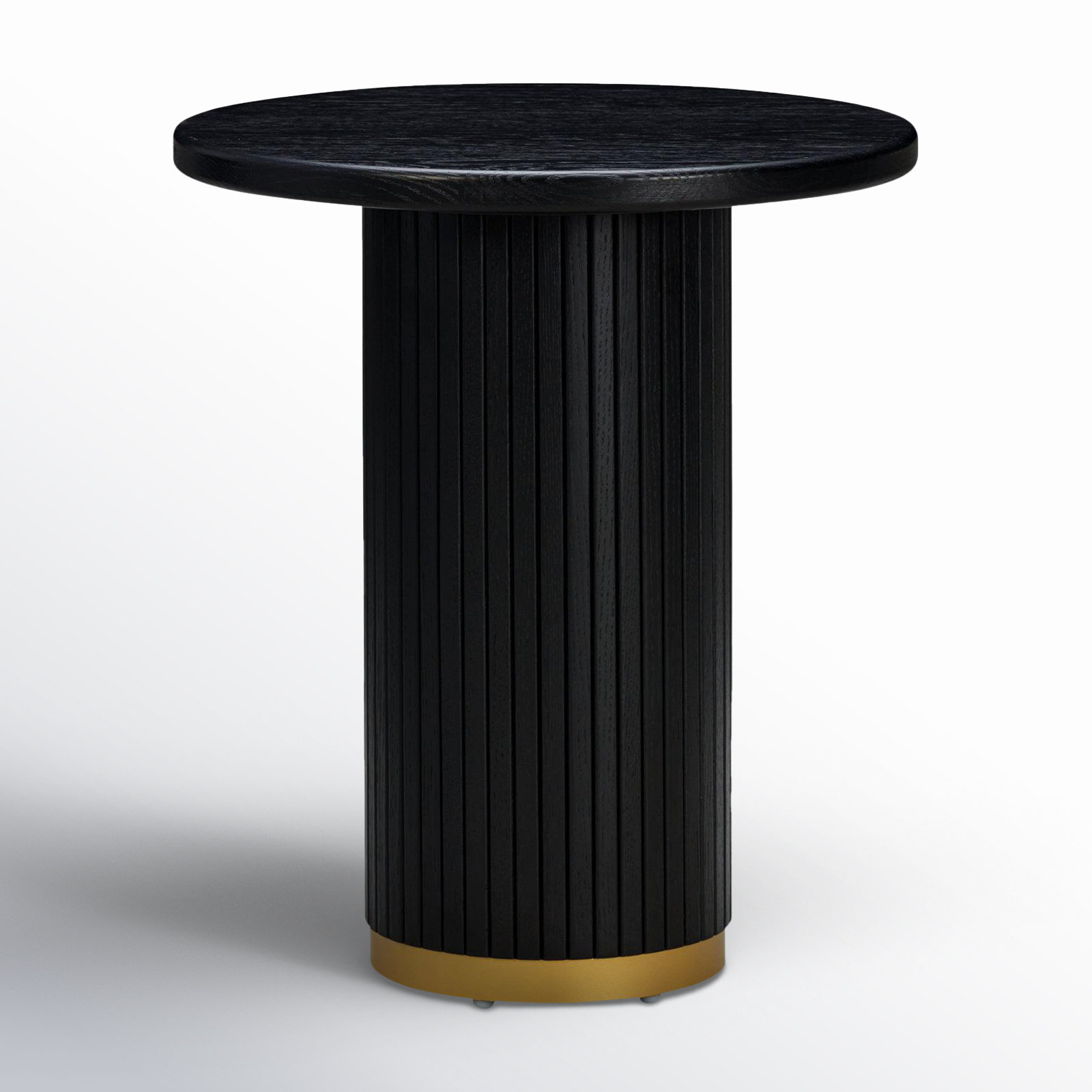 Diani Oak Wood Entry Table, Black
