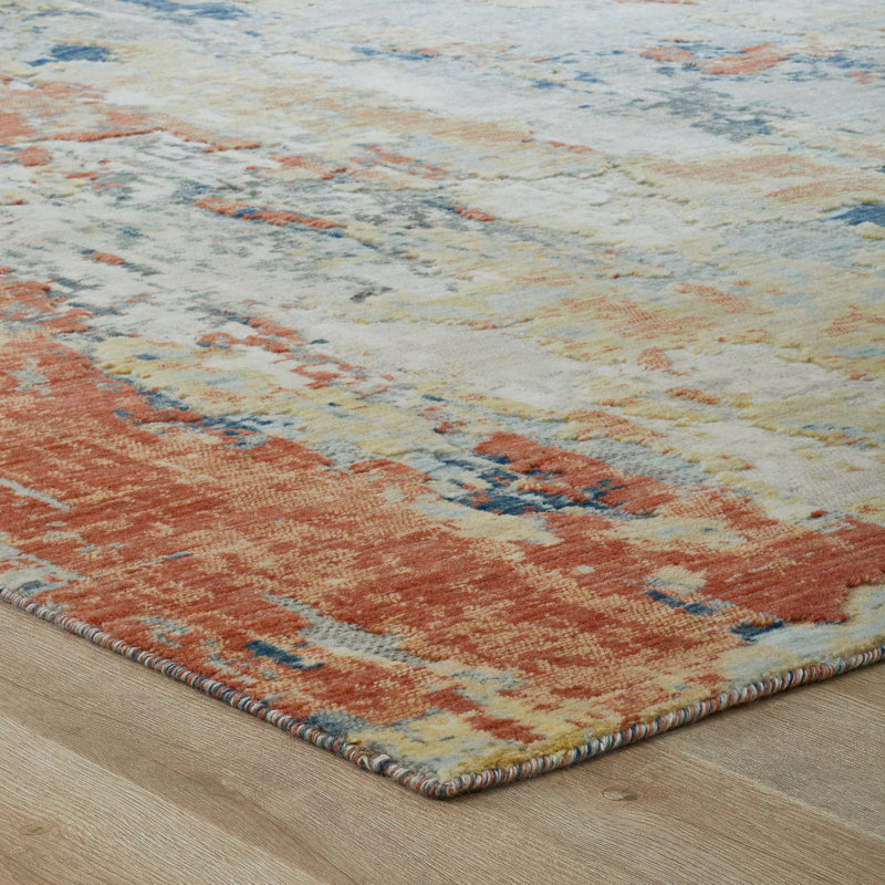 Wool Area Rug, Rectangle 3'6" x 5'6"