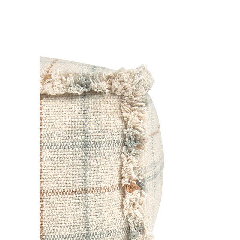 Handloom Pouf, Natural