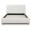 Grand lit en chenille blanc Hades