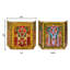Pare-étincelles en verre coloré 44 po L-38263792