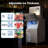 500LBS/24H Commercial Ice Maker, 360LBS Storage, 30-Grade Adjustable Ice & Touch Screen Control