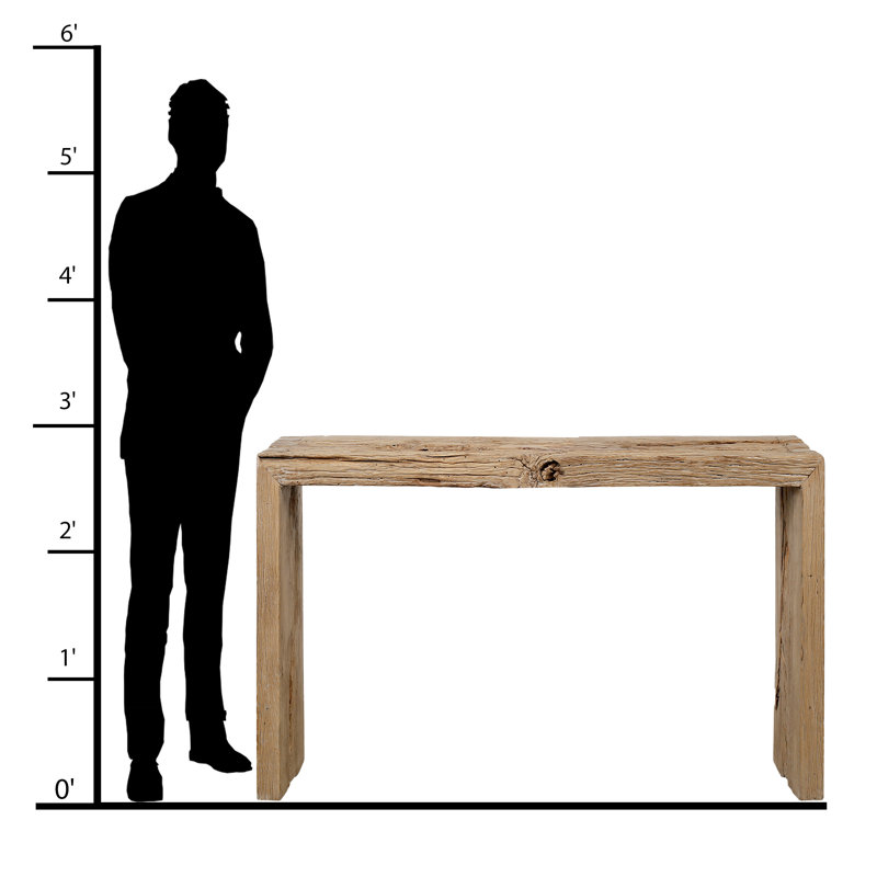 120'' Solid Wood Console Table, 34" H x 96" W x 15" D
