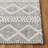 Edgartown Southwestern Flatweave Wool/Cotton Area Rug in White/Light Gray-1421883851