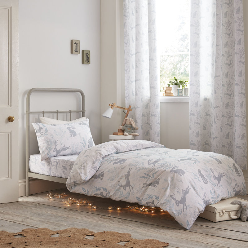 Hare Cotton Eyelet Room Darkening Curtains