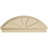 Segment Arch 4 Spoke Signature Urethane Combination Pediment, Primed Tan-113025193-102752426