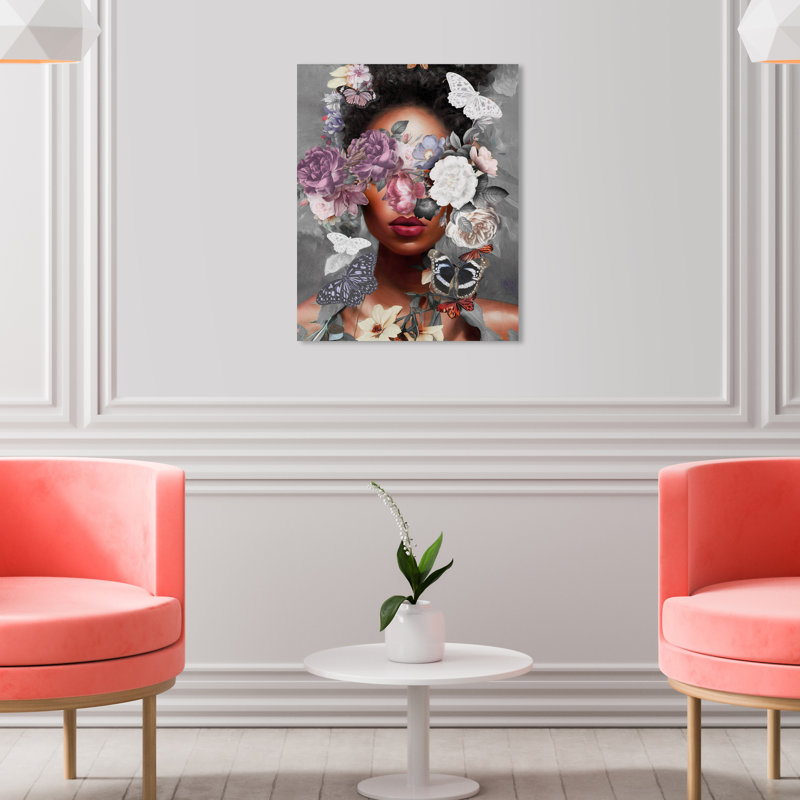 «Butterfly Explosion», impression sur toile, Toile tendue, H 20 po x l 16 po, Sans cadre