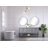 Nicholas 72'' Double Bathroom Vanity with Carrara Marble Top-2046901163