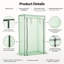 100 x 50 x 150cm Freestanding Mini Tomato Greenhouse with Roll-Up Zipper Door, PE Weatherproof Cover Galvanised Steel Frame Outdoor Grow Tent for Garden Balcony Backyard Vegetable Flower Cultivation-133426469