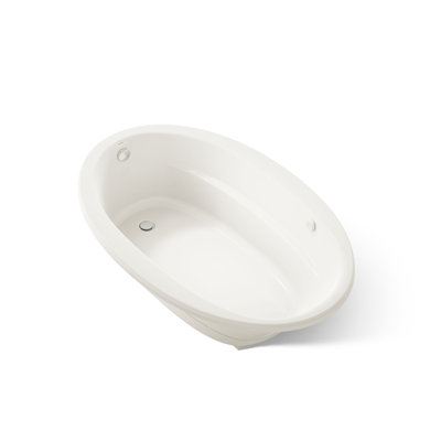 Sunward 66" x 42" Drop In Whirlpool Cast Iron Bathtub with Heater