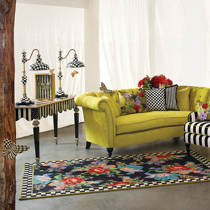 Courtly Stripe Console Table