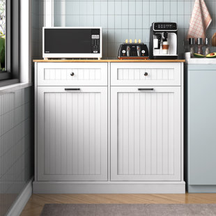 Poubelle ouverte en bois manufacturé (20 gallons)