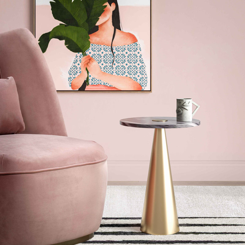 Pedestal End Table