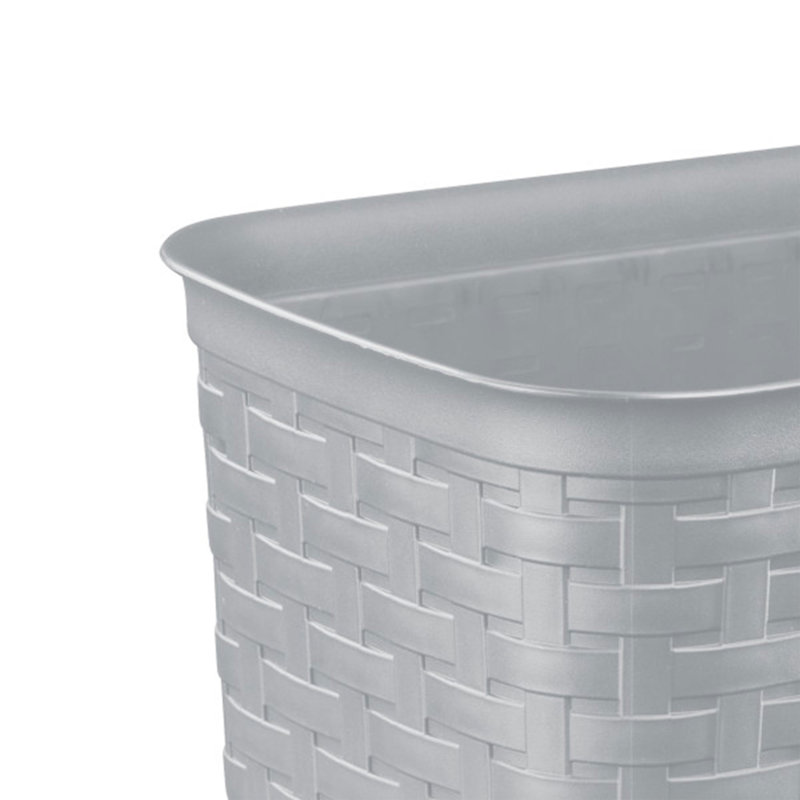 3.4 Gallon Open Plastic Waste Basket
