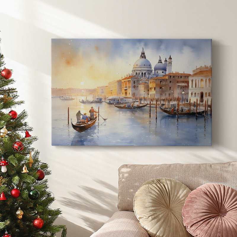 Christmas Holiday Arts - Toile tendue avec châssis, H 8 po x l 12 po