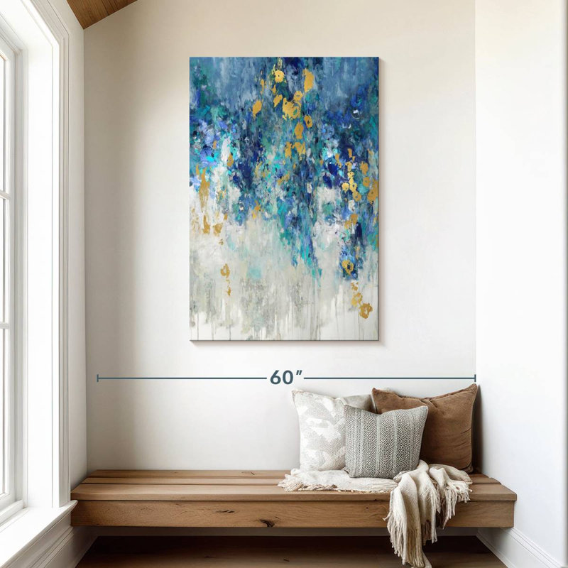 Avery Cascading Blues I, 45" H x 30" W