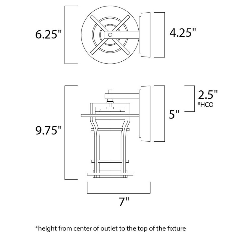 Lalise Wall Light, 9.8" H x 6.3" W