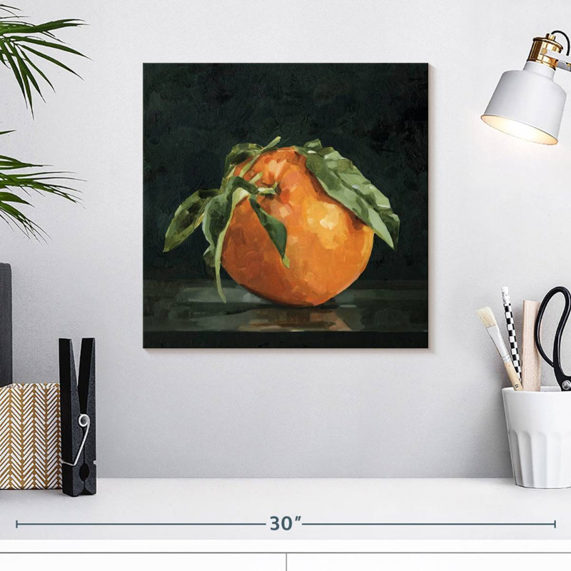 Yarlin Dark Orange Still Life II, 16" H x 16" W