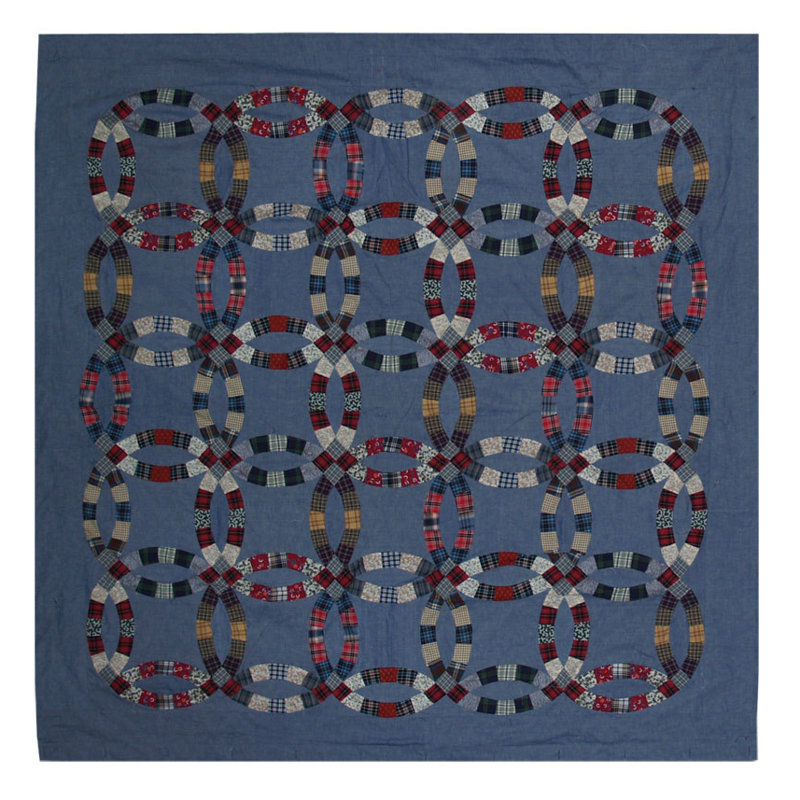 Cotton Geometric Shower Curtain