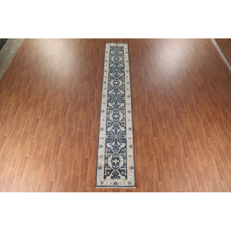 Tapis bleu Oushak Indo
