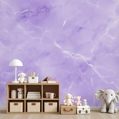 Papier peint adhésif auto-adhésif pour fond de pierre de marbre mauve H 69 po x l 96 po, papier peint amovible en PVC pour chambre à coucher, bureau à domicile