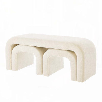 3 Piece U-Shaped Teddy Bench