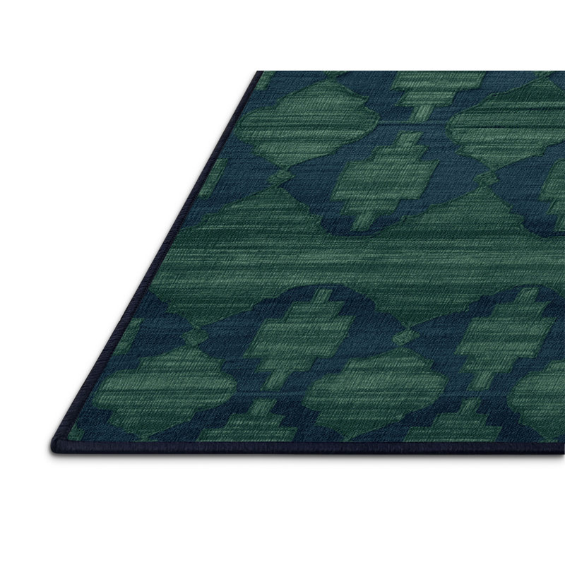 Tapis gris en treillis lavable à la machine, Carré 5 pi