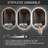 Wall Mounted LED Mirror Frameless Bathroom Vanity Oval Lighted Mirror with Anti-fog&Dimmable Lights-259215136