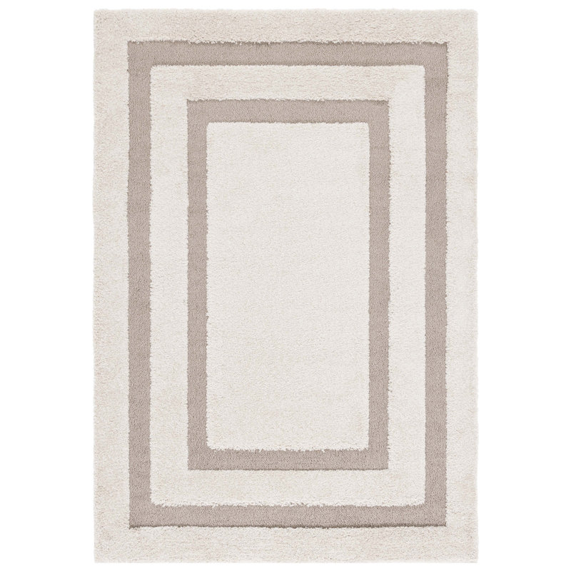 Tapis à poils longs en polypropylène à poils longs Shadow Box, Tapis de couloir 2 pi 3 po x 8 pi