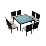Urbana Outdoor 9 - Piece Dining Set with Cushions