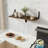Deep Floating Shelves For Wall, Large Wall Mounted Shelves With Heavy Duty Iron Brackets, Rustic Wood Shelving For Living Room And Bedroom Decor-1812525813