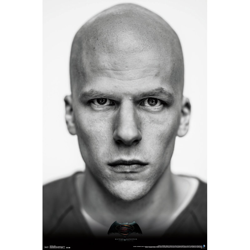 « batman v superman-luthor », impression sur papier