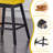  Velvet Upholstered 360° Swivel Counter Height Bar Stool with Back, Nailhead Trim and Sturdy Solid Wood Legs, Comfortable Chair for Kitchen, Dining, Restaurant-836843081