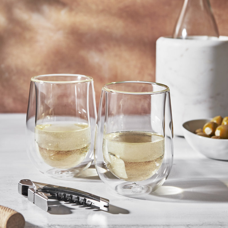 ZWILLING Sorrento Bar 3-Pc Mixed Set: Waiter's Knife & 2 Stemless Wine Glass 10Oz