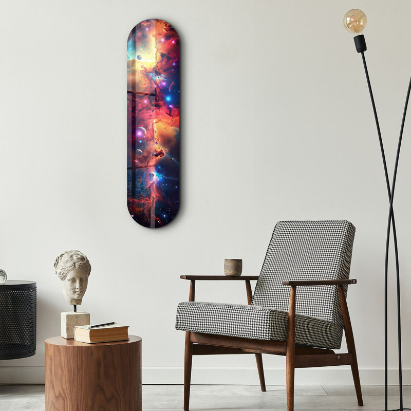 Peinture décorative en verre trempé