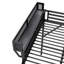 Lit mezzanine double avec échelle, lit mezzanine double en métal avec tablettes de rangement, lit mezzanine haut pour adolescents, noir-983514493-983514482