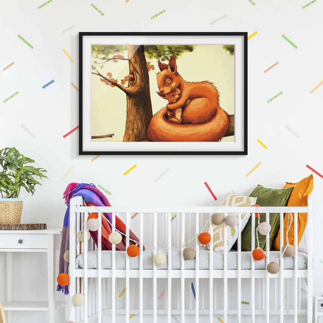 Gerahmtes Poster Squirrel Mother