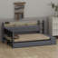 Lit de jour avec repose-pieds avec rangement intégré, tablettes, lit gigogne, port USB et éclairage DEL-2033599532