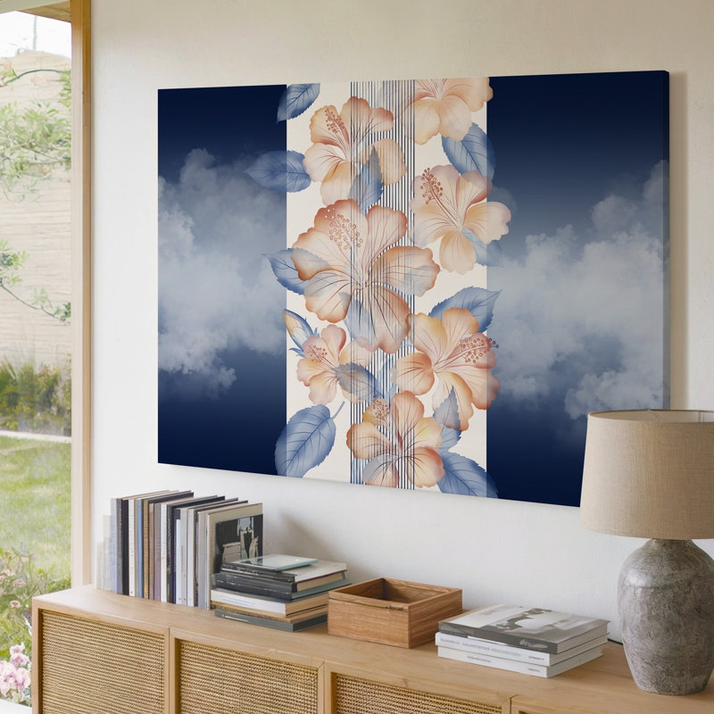 "Toile dans une composition verticale tranquille", H 20 po x l 30 po