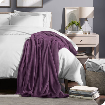 Bare Home Microplush Fleece Blanket - Fuzzy, Warm, Bed/Throw Blanket