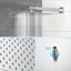 Système de douche à pluie haute pression 2 fonctions, ensemble de robinet de baignoire