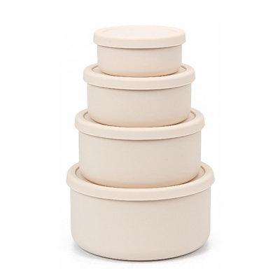 Paquet de 4 contenants en silicone pour aliments