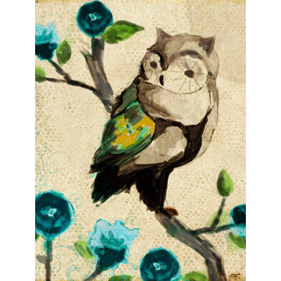 Hibou à l'aquarelle