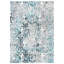 Tapis géométrique gris / bleu-1307476402