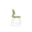 Chaises de bureau modernes et ergonomiques, en polypropylène, style gris-vert, utilisation polyvalente